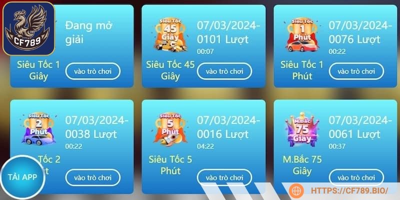 Các loại vé cược trong XS siêu tốc